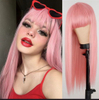 Parrucca per capelli alla moda per feste cosplay Remy lunga dritta per donne,