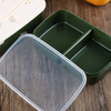  Bento Box per il pranzo in plastica a tenuta stagna con manico e utensili