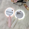 Specchio per trucco cosmetico mini vanity portatile pieghevole tascabile da viaggio con luce a LED