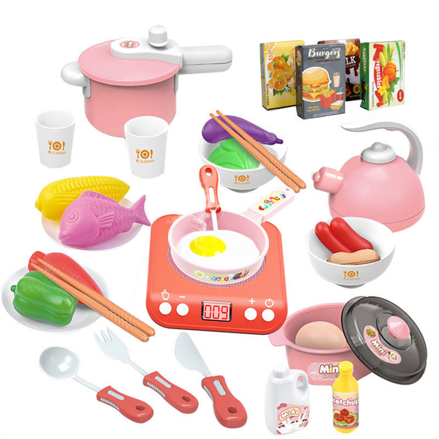 Cibo fai da te per bambini cucinare articoli da cucina Fai finta di giocare Set di giocattoli da cucina per bambini